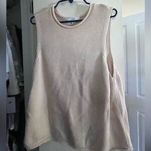 Next Women's Beige Sleeveless Sweater